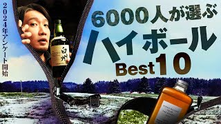 🔰初心者必見 ハイボールで美味すぎるウイスキーBEST10 ！アンケート企画2024 ランキング [upl. by Annauj]