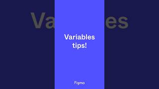 Variables tips in figma design shorts [upl. by Irehs]