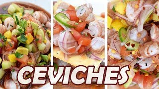 3 RECETAS de CEVICHE Para Lucirse  TOQUE Y SAZÓN [upl. by Eciuqram]