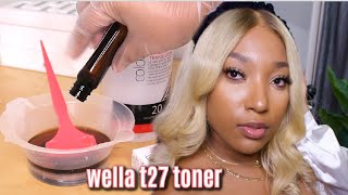 TONE 613 BLONDE HAIR FOR BROWN SKIN  Wella T27 Ft Dharmaray Collection [upl. by Ellehcam]