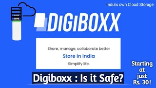 Digiboxx India Is it safe  Indias own cheap Cloud Storage Review [upl. by Motteo]