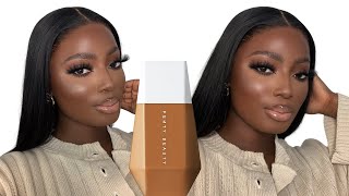 FENTY BEAUTY SKIN TINTSLETS TALK ABOUT IT  EAZE DROP BLURRING SKIN TINT SHADE 22  BEAUTYBYBEMI [upl. by Kevina]