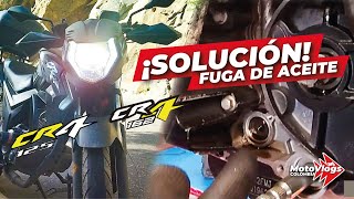 AKT CR4  SOLUCIÓN a la FUGA de ACEITE en esta moto [upl. by Enaujed550]