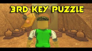 HOW TO DO THE VASE PUZZLE  3RD KEY PUZZLE DOODLE WORLD ROBLOX [upl. by Eladnor]