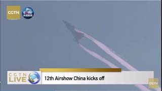 J10B Cobra Maneuver Vector Thrust and Aerobatics Demonstration [upl. by Tenney]