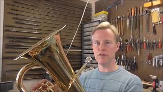 Common Valve Problem Easy Repair on Yamaha Euphonium [upl. by Beltran720]