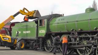 LNER B1 61306 Mayflower  The Cathedrals Express 1Z69 at York  12th March 2015 [upl. by Atlanta]