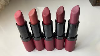 5 FAVORİ RUJUM GOLDEN ROSE VELVET MATTE SERİSİ [upl. by Hodge]