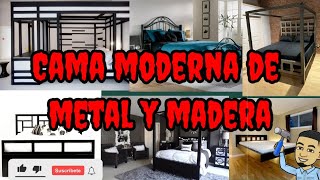 50 cama de hierro y madera🛏️🥰 Ideas de cama moderna 🚀 [upl. by Nohpets975]