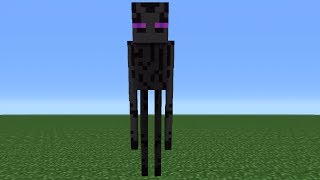 Minecraft Tutorial How To Make An Enderman Statue [upl. by Minny]