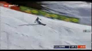 Slalom Wengen 2014  Luca Aerni  Run 2 [upl. by Herwig]