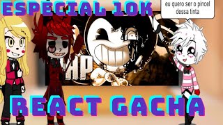 React Gacha🏬Hazbin hotel🔥 reagindo ao rap do ☻Bendy o demônio de tinta👹 [upl. by Ydor]