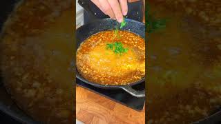 Poeléede gambas food recipe cooking [upl. by Yahsan]