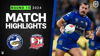 NRL 2024  Eels v Roosters  Match Highlights [upl. by Shanley]