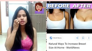 Natural Ways To Increase Breast Size TipsSay No To Surgery [upl. by Goerke]