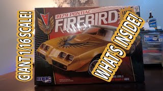 MCB009 GIANT MPC 116 SCALE 1979 Pontiac Trans Am Model Kit Unboxing [upl. by Rehpotsirhk]