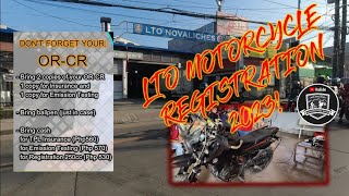 MOTORCYCLE REGISTRATION 2023  LTO NOVALICHES [upl. by Riba]