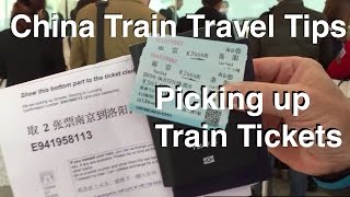 China Train Travel Tips  How to pick up train tickets in China [upl. by Layney]