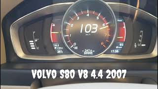 Volvo S80 44 V8 acceleration test [upl. by Eidnak]