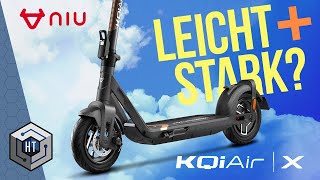 NIU KQi Air  X Ultraleichter EScooter aus Carbon im XXL Test REVIEW [upl. by Eveivenej]