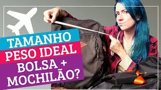 TUDO SOBRE REGRAS BAGAGEM DE MÃO  MOCHILA pesos e tamanhos permitidos no avião [upl. by Tuppeny]