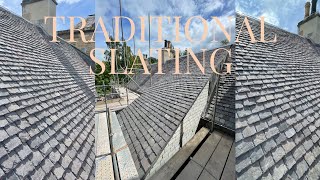 Traditional roof slating in Edinburgh [upl. by Sulihpoeht411]