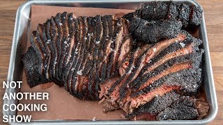 how to make a TEXAS STYLE SMOKED BEEF BRISKET [upl. by Rorry]