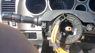 2007 to 2014 Toyota Tundra Clock Spring Replacement [upl. by Dumanian]