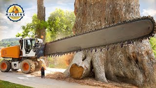 Extreme Dangerous Chainsaw and Forestry Machines Operating at Peak Efficiency 1 [upl. by Aicnetroh]