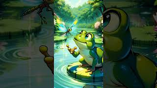 Frog amp Dragonfly Besties in Nature 🐸✨🪰 shorts Rr viralvideo [upl. by Ardnuas]