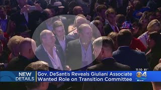 Gov DeSantis Reveals Giuliani Associate Wanted Role On Transition Team [upl. by Selestina480]