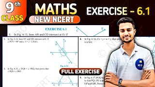 Class 9 Maths Chapter 6  Lines and Angles  Exercise 61 Solutions [upl. by Laforge293]