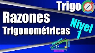 Razones Trigonométricas en el Triángulo Rectángulo Ejercicios Resueltos Nivel 1 [upl. by Yrian]