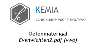 Oefenmateriaal Evenwichten2pdf vwo [upl. by Hsakiv]