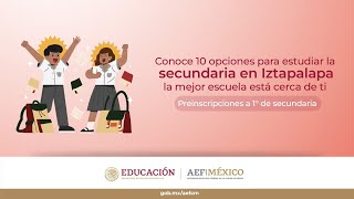 Conoce 10 opciones para estudiar la secundaria en Iztapalapa Preinscripción 1° secundaria [upl. by Ias]