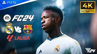 EA FC 24 PS5 Gameplay  Real Madrid vs Barcelona  LaLiga 2324 [upl. by Norina]