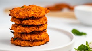 Sweet Potato Fritters Recipe [upl. by Alleunamme]