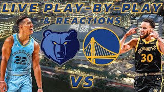 Memphis Grizzlies vs Golden State Warriors  Live PlayByPlay amp Reactions [upl. by Arim301]