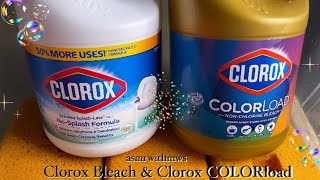 Clorox BLEACH amp Clorox COLORLOAD reaction 🥹🤍🫧  asmrwithmws 🤤 [upl. by Jaymie511]