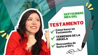 ✨Cómo TRAMITAR un TESTAMENTO en MÉXICO  Septiembre mes del Testamento 🇲🇽 [upl. by Laefar]