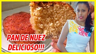 PAN o PANQUE DE NUEZ esponjoso te ENCANTARÁ FÁCIL DE HACER Recetas de freidora de aíre Airfryer [upl. by Mccollum512]