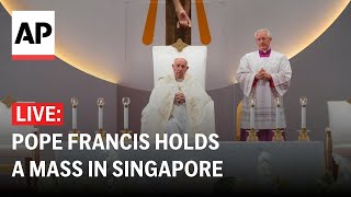 LIVE Pope Francis holds a Mass in Singapore [upl. by Melody112]