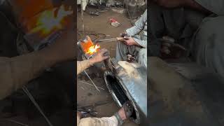 Truck Rare Axle Tube Repair automobile mechanic skills shorts workshop viralshorts truck yt [upl. by Lora681]