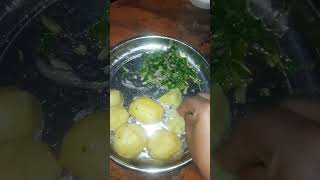 Dhone pata r kacha morich er alu vorta recip🌶️🌱viralvideo shortvideo cooking [upl. by Hynes160]