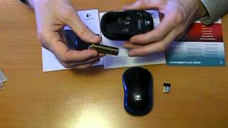 Беспроводная мышка Logitech M185 распаковка mouse Logitech M185 [upl. by Eitac]