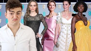 BAFTAs 2020 FASHION ROAST lily rosedepp bares it all for kate middleton [upl. by Walford]