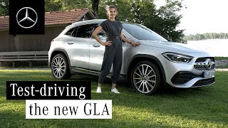 The New GLA  Sarah Elsser Tests the MercedesBenz EntryLevel SUV [upl. by Opaline]