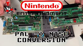 Convert a PAL NES to NTSC using a spare US mainboard [upl. by Joan]