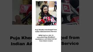 Puja Khedkar’s candidature and debarred her from future exams [upl. by Tehcac]