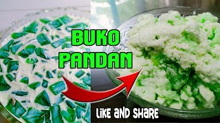 BUKO PANDAN  Easy Dessert Recipe [upl. by Yemane]